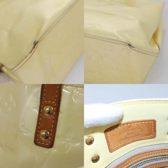 LOUIS VUITTON Monogram Vernis Reade PM Hand Bag Perle M91336 - Picture 11 of 13
